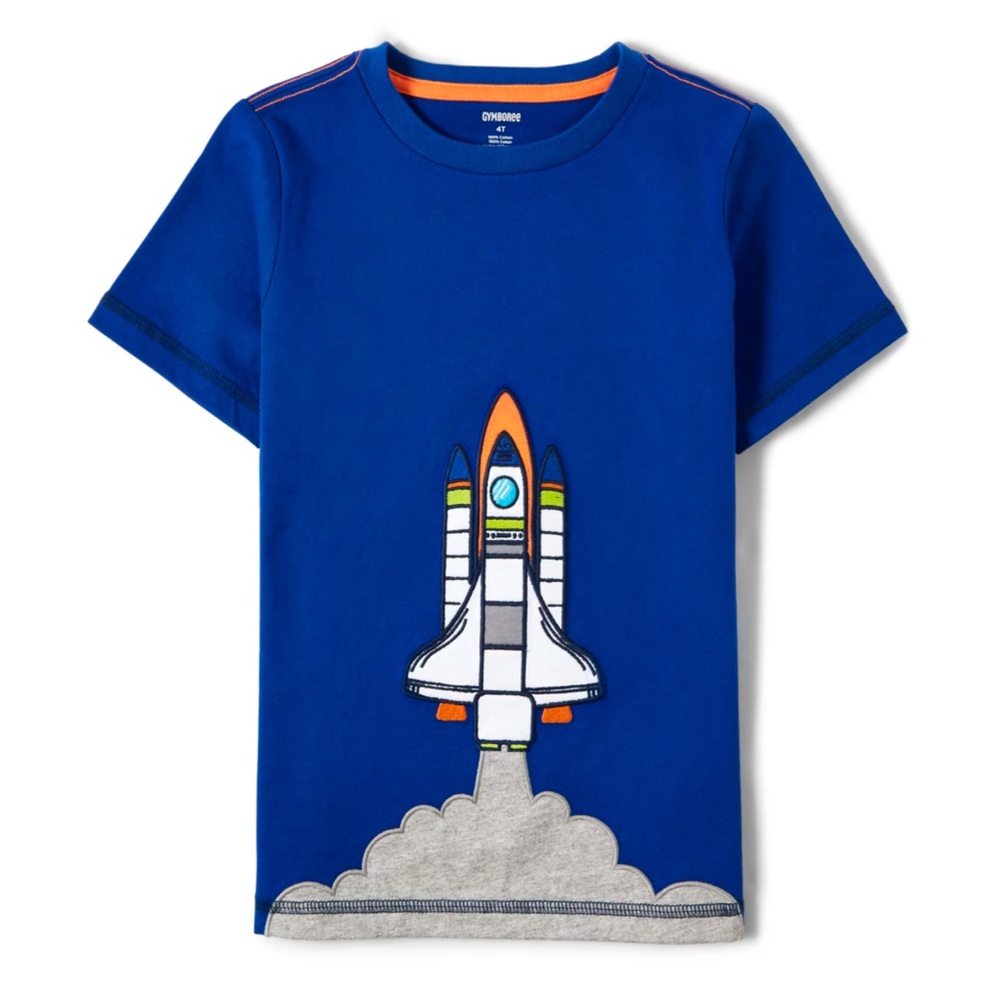 Gymboree Blue Rocket T-Shirt size 12